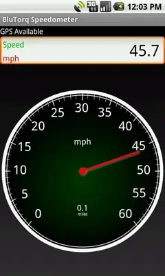 BluTorq Speedometer android App screenshot 0